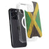 Jamaican Flag Dark Wood iPhone 16 Pro MagSafe Case